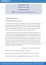 Đề số 4 - Đề kiểm tra học kì 1 - Ngữ văn 12